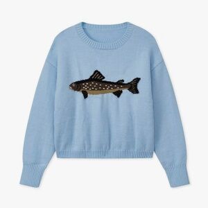 NWOT Viral TikTok Fish Sweater (DairyBoy Dupe)